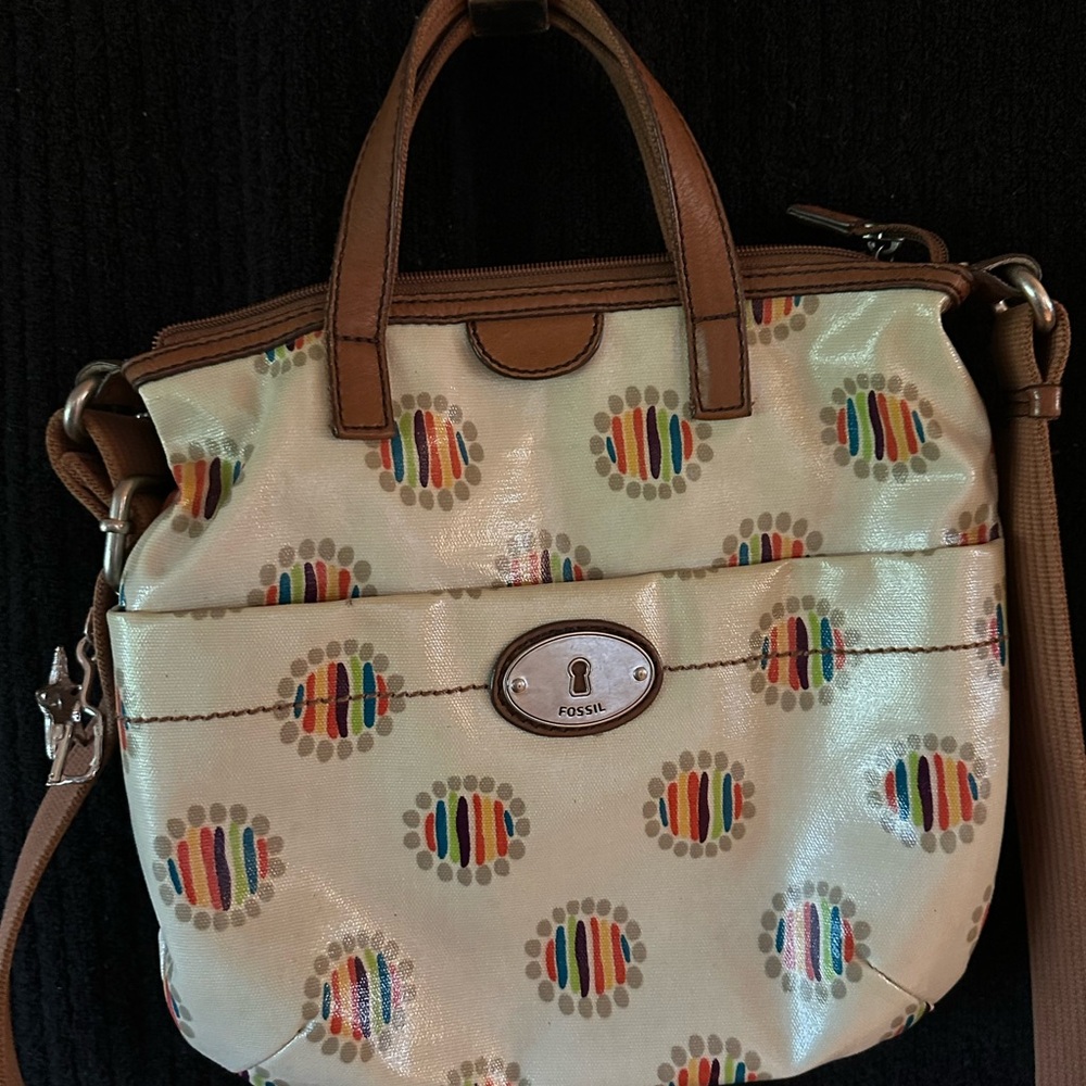 Fossil Multi-Colored Crossbody/Shoulder Bag